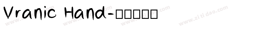 Vranic Hand字体转换